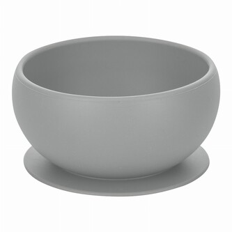 Detská silikónová miska s prísavkou FreeON - sivá