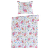 Saténové povlečení Bloom Velikost: 135x200 + 80x80 cm