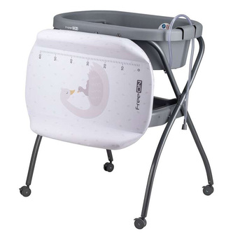 Prebaľovací pult s vaničkou FreeON sivý