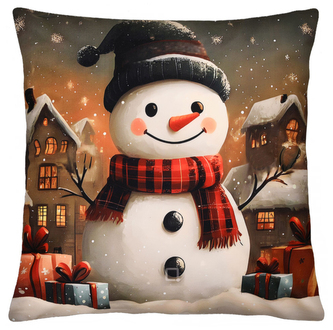 Vánoční polštář XMAS SNOWMAN II. 40x40 cm Mybesthome Vánoční polštář XMAS SNOWMAN II. 40x40 cm Mybesthome
