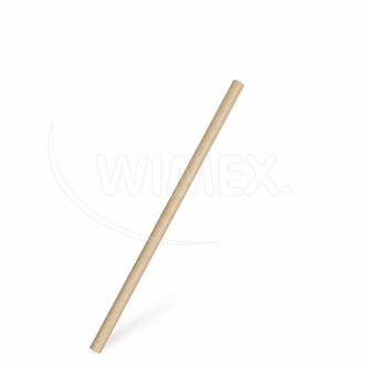 Slámka papírová kraft `JUMBO` Ø8mm x 20cm [100 ks]