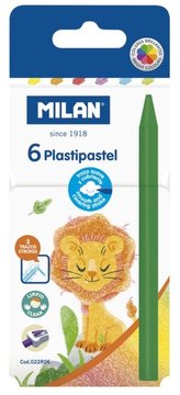 Kredki świecowe Plastipastel 6 kolorów MILAN