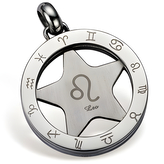 Přívěsek na řetízek na krk Gaira Zodiac 3065 Lev - stříbrný