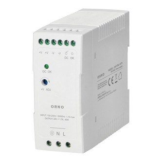 ORNO OR-PSU-1670 Průmyslový zdroj spínaný 24V DC 1,7A 40W na DIN lištu