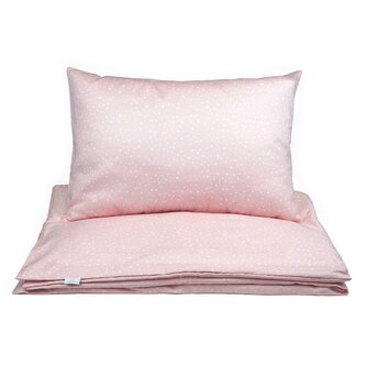 Detské obliečky SOFTELLO 90x130cm  - svetloružová bodka