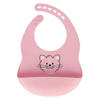 Detský silikónový podbradník FreeON - ružový