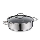 KELA Pánev servírovací s poklicí Lucca nerez 28x8,5 cm 4l KL-11586