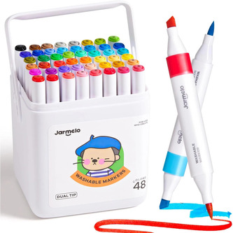 Jarmelo oboustranné fixy v boxu 48 ks