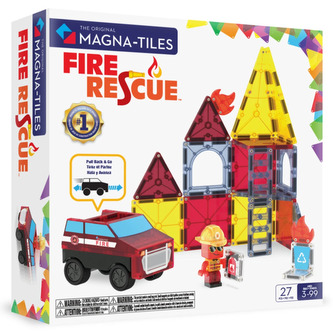 MAGNA-TILES Magnetická stavebnice Fire Rescue 27 dílů