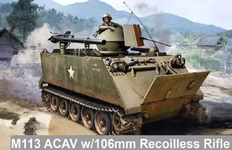 Model Kit military 3575 - M113  ACAV w/106mm RECOILLESS RIFLE (1:35)