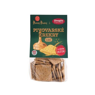 Krekry slané s mlátem z Plzeňského Prazdroje 100 g   ZEMANKA