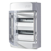 Rozvaděč NEPTUN 24 24mod. na omítku, průhl. dveře, 465x310x150mm