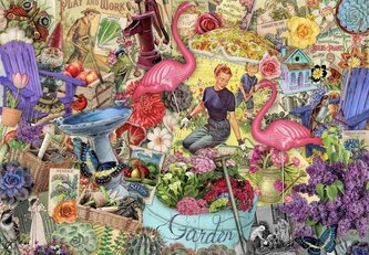 GRAFIKA Puzzle Zahradní koláž 1000 dílků