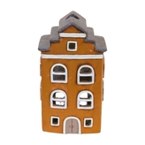 Keramický domeček na svíčku cihlový, 35 cm