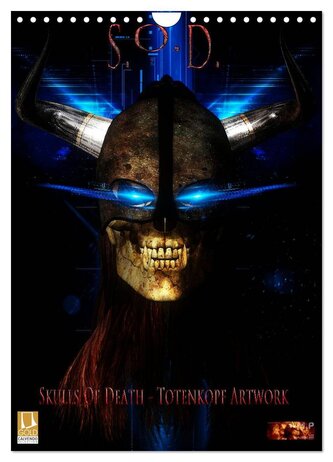 S.O.D. - Skulls Of Death Vol. I - Totenkopf Artworks (Wandkalender 2026 DIN A4 hoch), CALVENDO Monatskalender