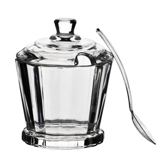 ELISE STRIPES Cukiernica z łyżeczką 190ml 8,4x7x12 cm