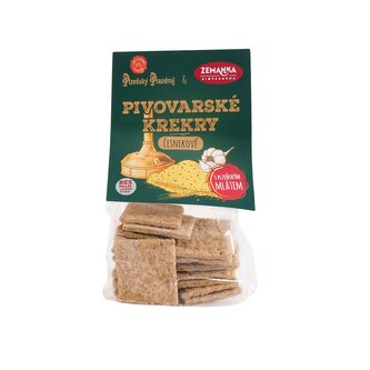Krekry slané s mlátem z Plzeňského Prazdroje a česnekem 100 g   ZEMANKA