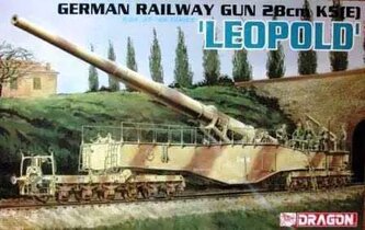 Model Kit military 6200 - GERMAN RAILWAY GUN 28cm K5(E) 'LEOPOLD' (1:35)
