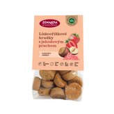 Hrudky lískooříškové s jahodovým prachem 100 g BIO   ZEMANKA