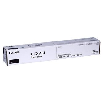 Canon originální  TONER CEXV51 BLACK iR-ADV C55xx/C57xx/DX6000 69 000 stran A4 (5%) - CHIPLESS