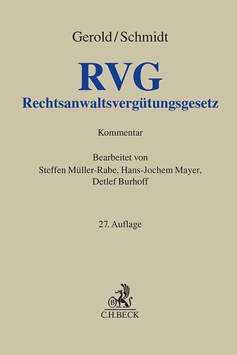 Rechtsanwaltsvergütungsgesetz. RVG