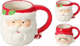KUBEK ŚWIĘTY MIKOŁAJ 10CM 2ASS