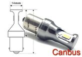 Žárovka LED Ba15S 12V /11W, bílá,CANBUS, 2xSMD3570