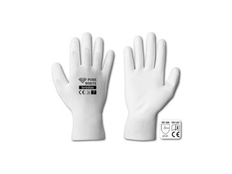 Rukavice ochranné 11" polyuretan PURE WHITE