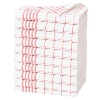 ARÔME HOME Sada utěrek 10 kusů 50*70 cm,  100% bavlna, červené