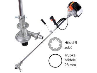 Nástavec na křovinořez 28mm 9z - vodní čerpadlo GEKO