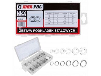Ocelová podložka, sada 350ks MAR-POL