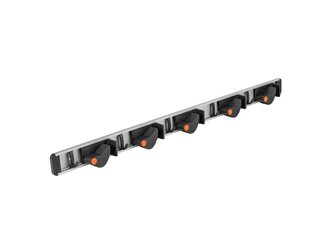 Držák na nářadí, 5 držáků a 5 háčků, délka 79 cm - BRADAS Držák na nářadí, 5 držáků a 5 háčků, délka 79 cm - BRADAS