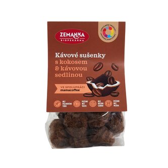 Sušenky kávové s kokosem a kávovou sedlinou 100 g   ZEMANKA