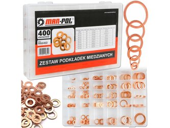 Měděná podložka, sada 400ks MAR-POL