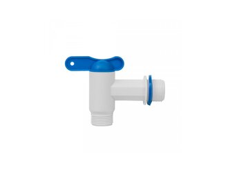 Zahradní ventil PP vstup 3/4", koncovka 3/4", bílý GTM3434PP/WHITE / L BRADAS Zahradní ventil PP vstup 3/4", koncovka 3/4", bílý GTM3434PP/WHITE / L BRADAS