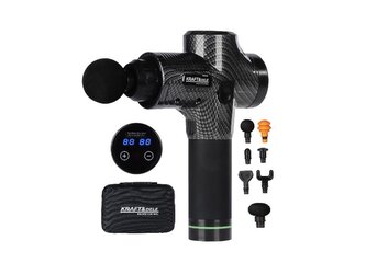 Masážní pistole 250 W, sada 9 ks vyměnitelných hlavic - KRAFT&DELE;