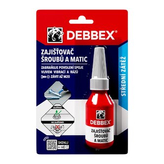 DEBBEX - Zajišťovač šroubů a matic - 10 ml