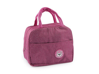 Termotaška svačinová s kapsou 22x18 cm - 1 ks - 4 růžová tmavá