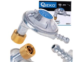 Regulátor tlaku plynu, úhlový 37 mbar, 1,5 kg/h - GEKO Regulátor tlaku plynu, úhlový 37 mbar, 1,5 kg/h - GEKO