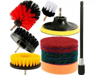 Kartáče sada 11ks 1/4" prodlužovací nástavec KD10996 KRAFT&DELE;