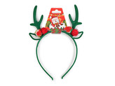 Čelenka do vlasů vánoční / párty - 1 ks - 3 zelená