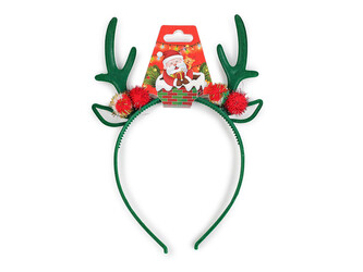 Čelenka do vlasů vánoční / párty - 1 ks - 3 zelená