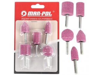 Brusné nástavce na přímou brusku 5ks MAR-POL