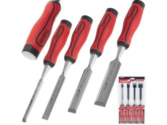 Dláta na dřevo 10-25 mm, CrV, sada 4 ks - TVARDY