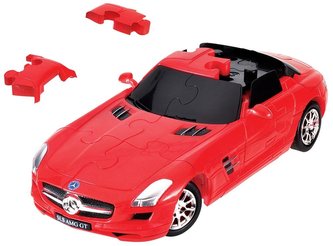 Puzzle 3D Cars - Mercedes SLS AMG - poziom 3/4 G3