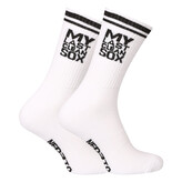 Ponožky Nedeto sportovní vysoké My Last Clean Sox bílé (1NOBT2) L
