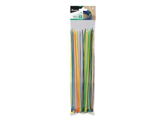 Elastické stahovací pásky 3,6×300 mm, 50 ks, mix barev - BRADAS Elastické stahovací pásky 3,6×300 mm, 50 ks, mix barev - BRADAS