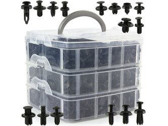 Plastové spojovací kolíky a příchytky 630ks MAR-POL