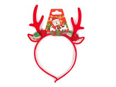 Čelenka do vlasů vánoční / párty - 1 ks - 2 červená