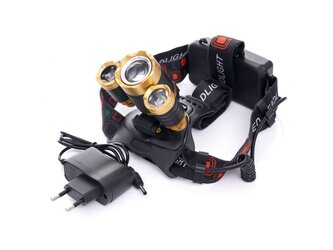 Čelovka nabíjecí 3xLED 1xT6 zoom + 2xQ5 KRAFT&DELE;